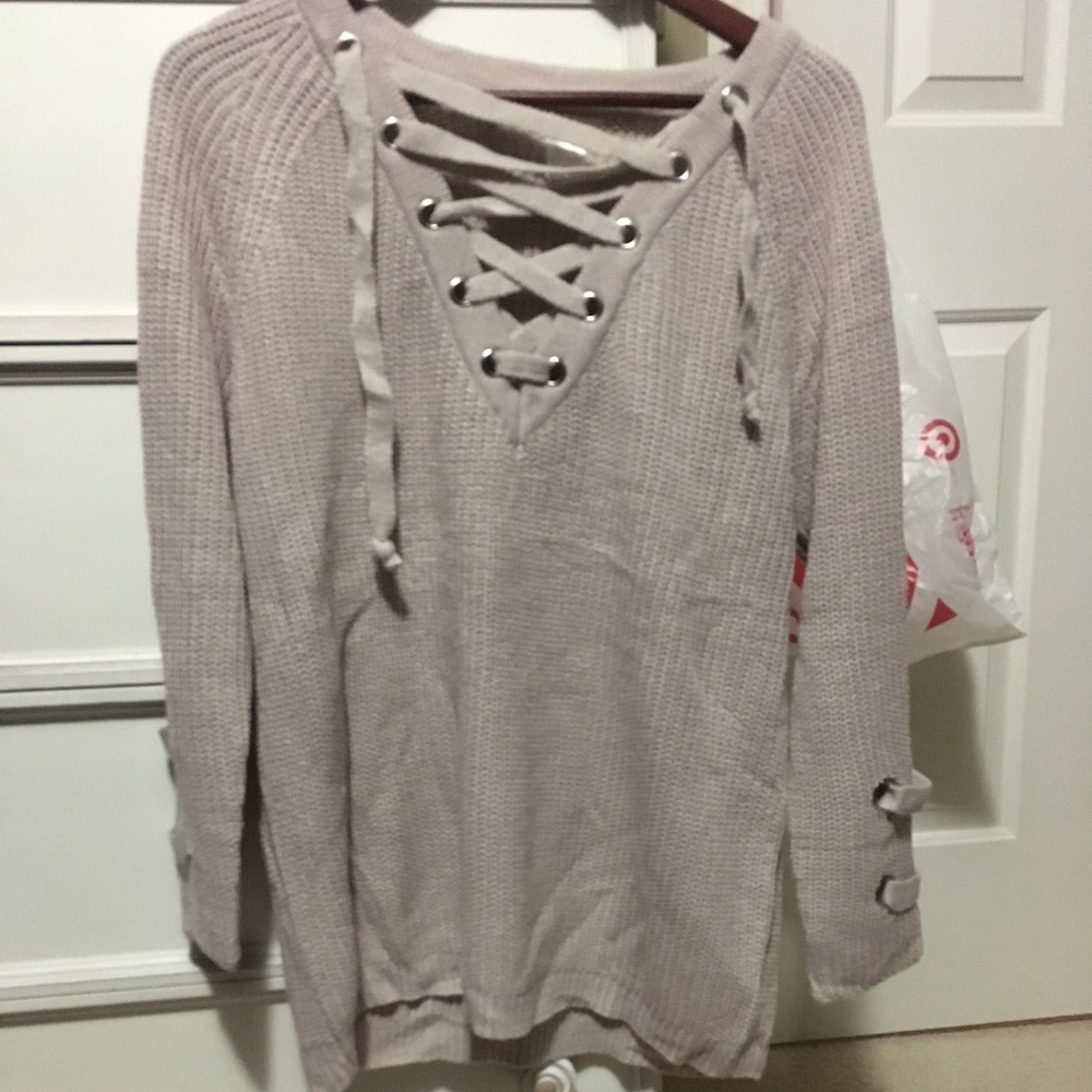 Laced sweater